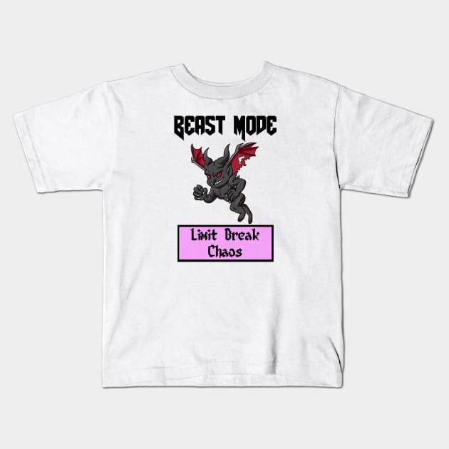 Beast Mode Vincent Valentine Limit Break Chaos Kids T-Shirt by Gamers Utopia